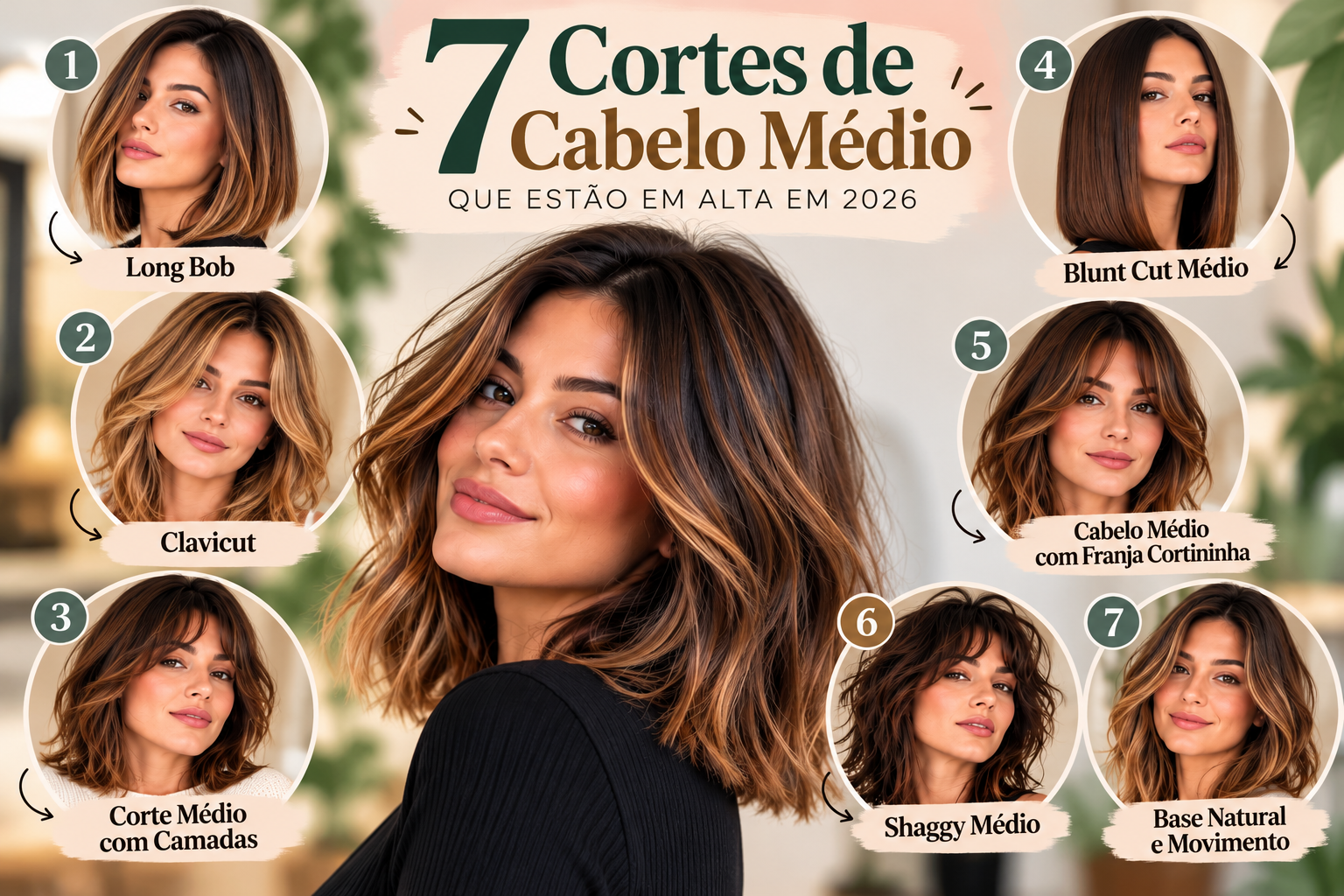 7 Cortes de Cabelo Médio que Estão em Alta em 2026 1 7 Cortes de Cabelo Médio que Estão em Alta em 2026
