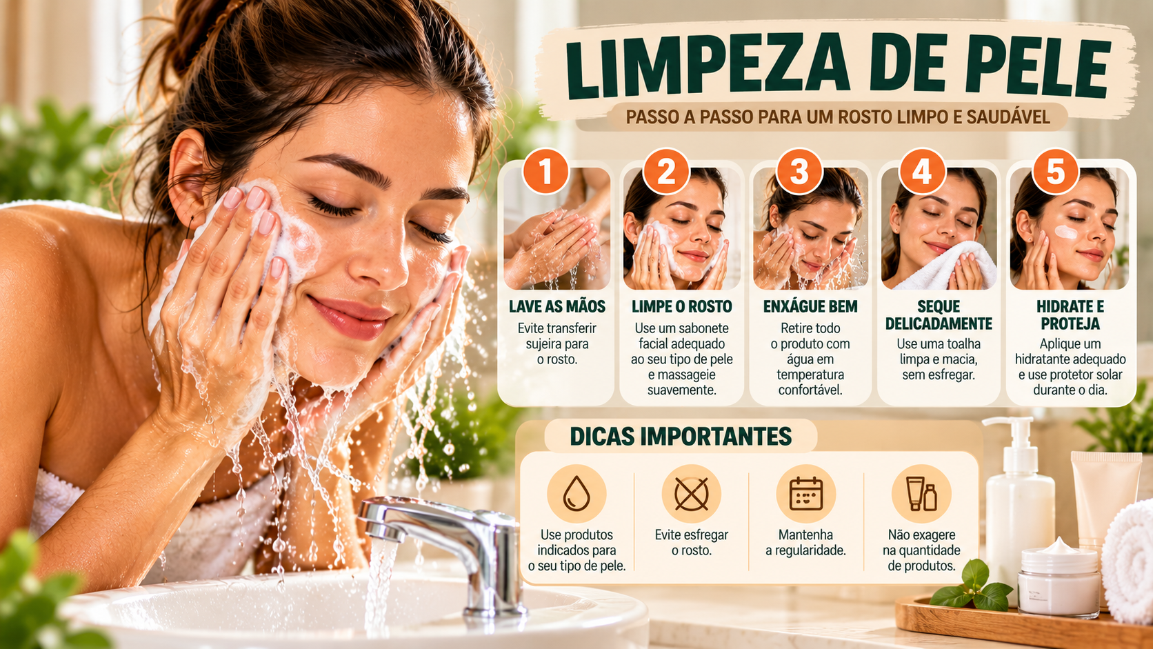 Limpeza de Pele: 12 Cuidados Essenciais para Manter o Rosto Limpo, Bonito e Bem Cuidado 1 Limpeza de Pele