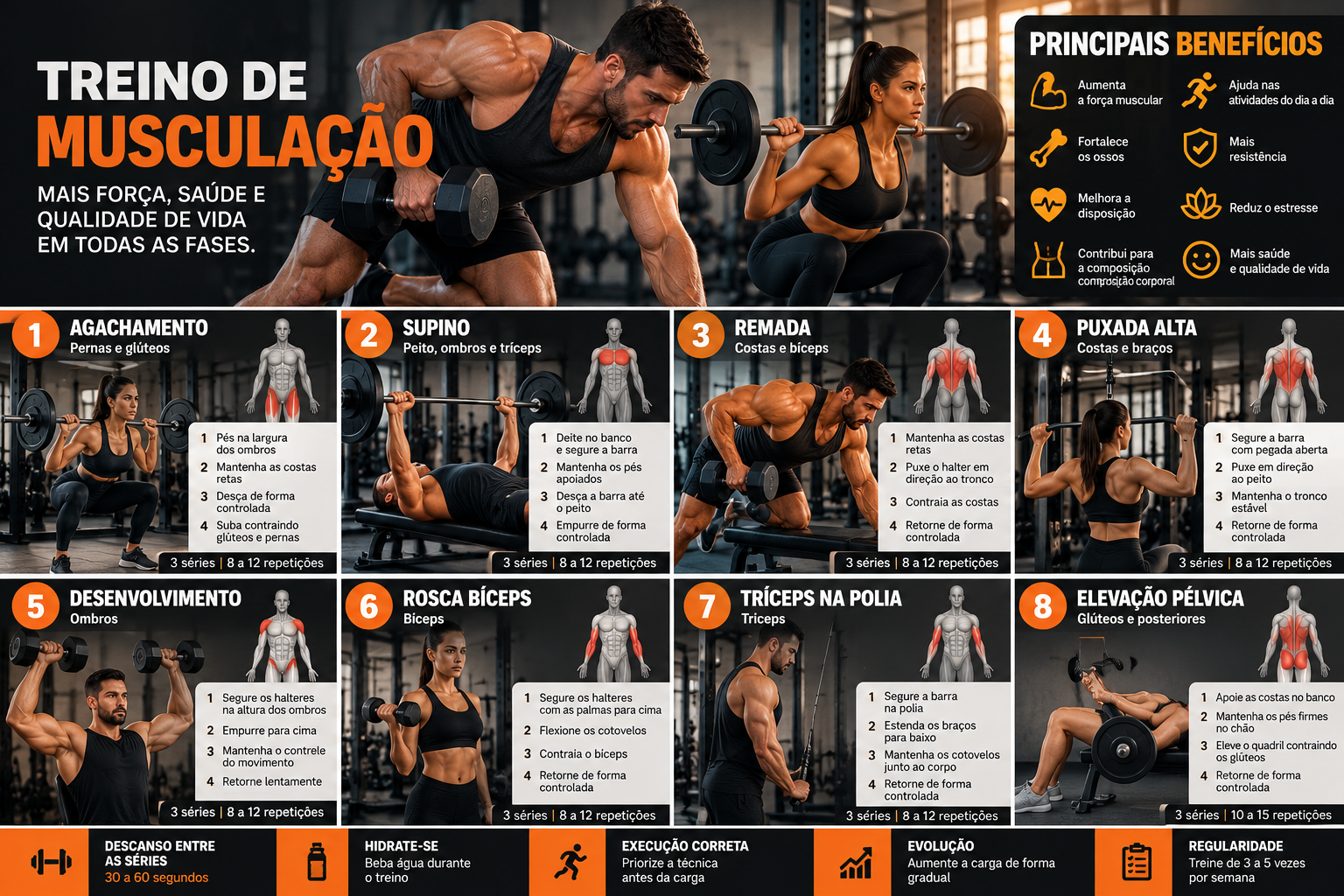 Treinos de Musculação
